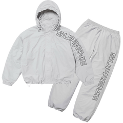 Supreme Pellout Embroidered Tracksuit Gray
