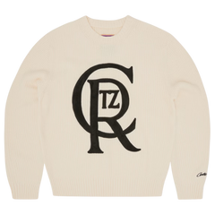Corteiz Crest Knit Sweater Cream / Beige
