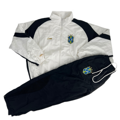 Corteiz Olympic Shuku Brazil Tracksuit White / Black