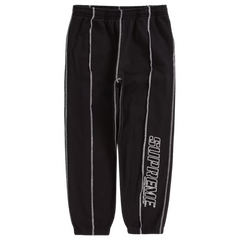 Supreme Coverstich Joggers / Sweatpants Black / White