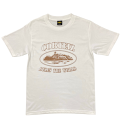 Corteiz Alcatraz RTW Shirt White / Brown