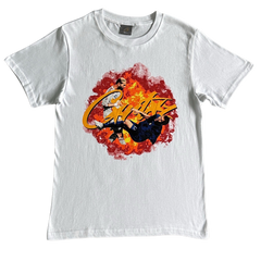 Corteiz Football Flames Shirt White / Orange / Red