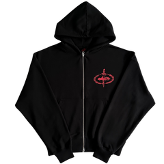 Corteiz Evil C-Sword Zip Hoodie Black