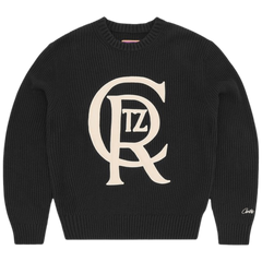 Corteiz Crest Knit Sweater Black