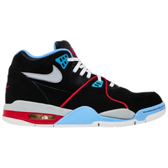 Nike Air Flight 89 Sneakers / Trainers Black / Baby Blue / Gray / Red