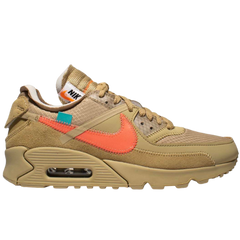 Off-White x Nike Air Max 90 Sneakers / Trainers Brown / Orange