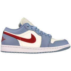 Nike Air Jordan 1 Low Sneakers / Trainers Baby Blue / White / Red