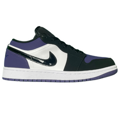Nike Air Jordan 1 Low Sneakers / Trainers Black / Purple / White