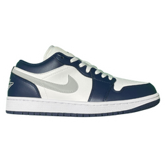 Nike Air Jordan 1 Low Sneakers / Trainers Navy / Dark Blue / White / Gray