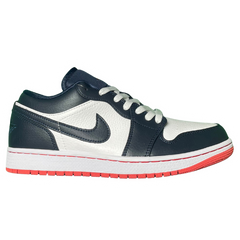 Nike Air Jordan 1 Low Sneakers / Trainers Navy / Dark Blue / White / Orange