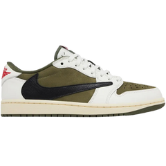 Nike x Travis Scott Air Jordan 1 Sneakers / Trainers White / Dark Green / Black / Red