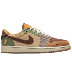 Nike Air Jordan 1 Low Sneakers / Trainers Brown / Green