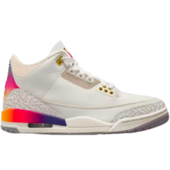 Nike Air Jordan 3 Sneakers / Trainers White / Beige / Cream / Multicolor / Rainbow