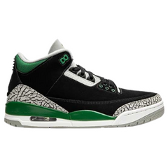 Nike Air Jordan 3 Sneakers / Trainers Black / White / Gray / Green