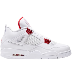 Nike Air Jordan 4 Sneakers / Trainers White / Metallic Red