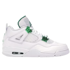 Nike Air Jordan 4 Sneakers / Trainers White / Metallic Green