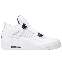 Nike Air Jordan 4 Sneakers / Trainers White / Metallic Purple
