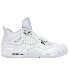 Nike Air Jordan 4 Sneakers / Trainers White / Metallic Silver
