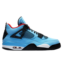 Nike Air Jordan 4 Travis Scott Cactus Jack Sneakers / Trainers Blue / Black / White / Red