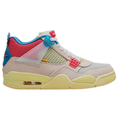 Union LA x Air Jordan 4 Retro Sneakers / Trainers Pink / Yellow / Blue / Red