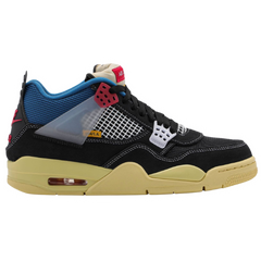 Union LA x Air Jordan 4 Retro Sneakers / Trainers Black / Yellow / Blue / Red / White