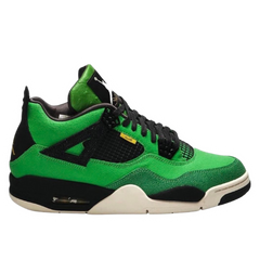 Nike Air Jordan 4 Retro Manila Sneakers / Trainers Green / Black / Cream / Beige