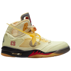 Nike X Off-White Air Jordan 5 Sneakers / Trainers Beige / Black / Red / Orange