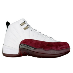 Nike Air Jordan 12 Sneakers / Trainers White / Wine Red