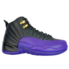 Nike Air Jordan 12 Sneakers / Trainers Black / Purple / Gold
