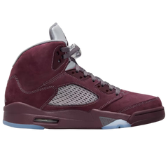 Nike Air Jordan 5 Sneakers / Trainers Wine Red / Baby Blue / Gray