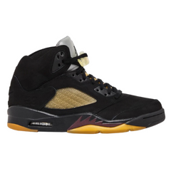 Nike Air Jordan 5 Sneakers / Trainers Black / Yellow / Brown