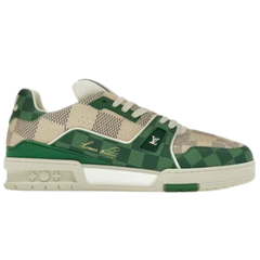 Louis Vuitton Trainer Sneaker Green / Beige / Cream