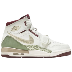 Nike Air Jordan Legacy 312 High Sneakers / Trainers White / Green / Beige / Cream / Wine Red