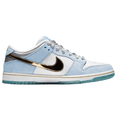 Nike x Sean Cliver Dunk SB Low Sneakers / Trainers White Blue / White / Gray / Gold