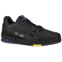Louis Vuitton Trainer Sneaker Black / Yellow / Blue