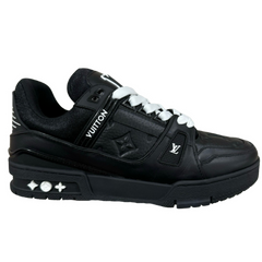 Louis Vuitton Trainer Sneaker Denim Black / White