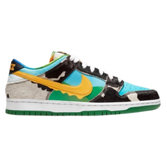 Ben & Jerry´s X Nike Dunk Low Sneakers / Trainers Black / White / Green / Orange / Yellow