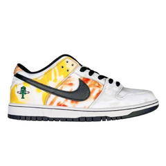 Nike SB Dunk Low Raygun Batik Sneakers / Trainers White / Yellow / Orange / Black