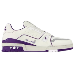Louis Vuitton Trainer Sneaker Purple / White