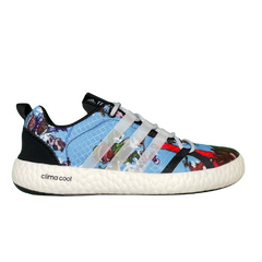 Adidas Terrex CC Boat Sneakers / Trainers Black / Baby Blue / White / Red / Purple