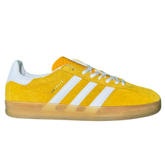 Adidas Gazelle Sneakers / Trainers Yellow / White / Brown