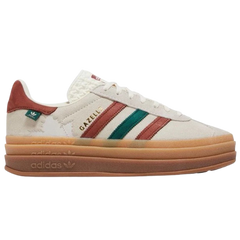 Adidas Gazelle Bold Sneakers / Trainers White / Green / Red / Brown