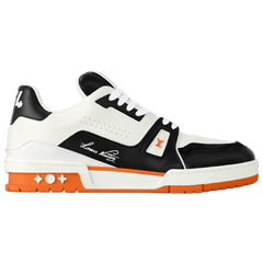 Louis Vuitton Trainer Sneaker Black / White / Orange