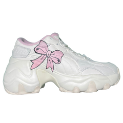 Puma Pulsar Wedge Sneakers / Trainers White / Beige / Cream / Pink