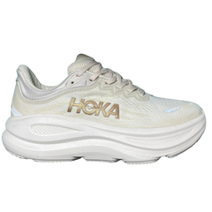 HOKA Bondi 9 Trainers / Shoe White / Beige / Cream