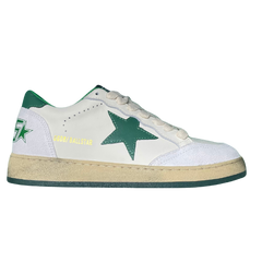 Golden Goose Ball Star Sneakers / Trainers White / Green / Beige / Cream