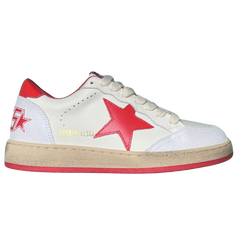 Golden Goose Ball Star Sneakers / Trainers Red / White / Beige / Cream