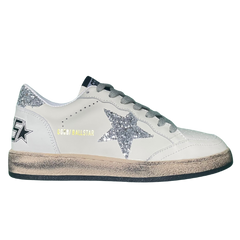 Golden Goose Ball Star Sneakers / Trainers Beige / Cream / Silver / Black