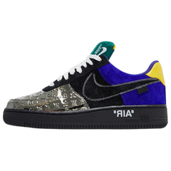 Nike x Louis Vuitton Air Force 1 Low Sneaker Black / Silver / Navy Blue