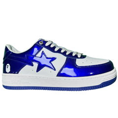 A Bathing Ape Bape Sta Sneakers / Trainers Navy / Dark Blue / White